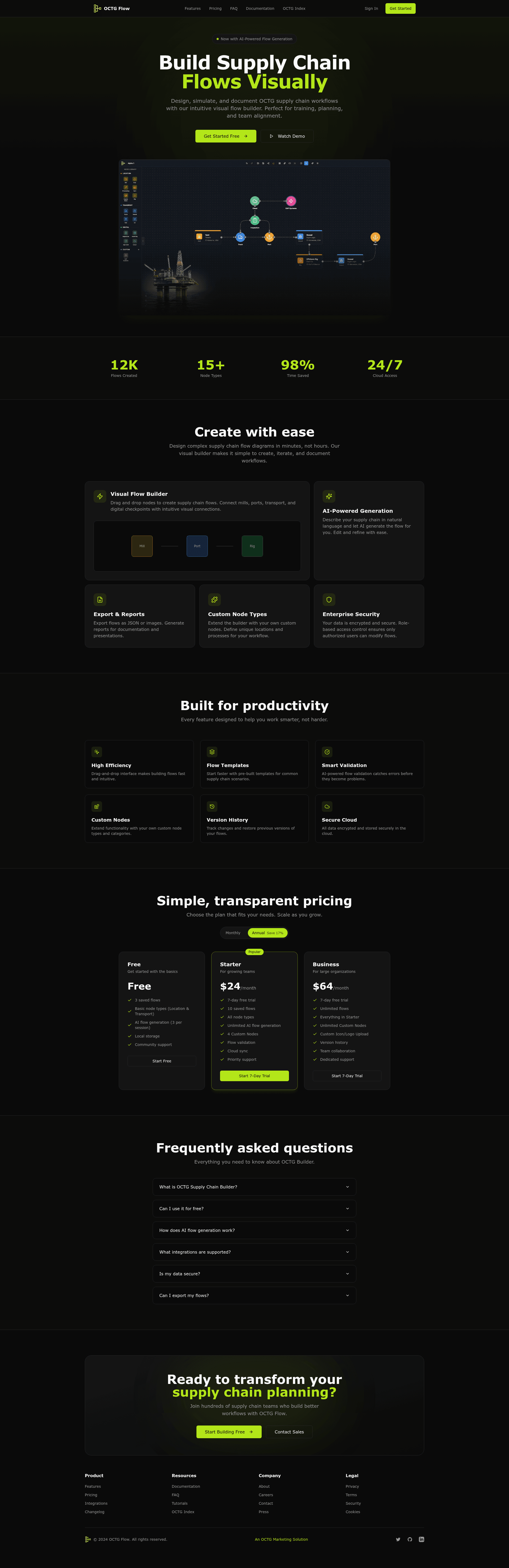OCTG Flow home page